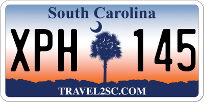 SC license plate XPH145
