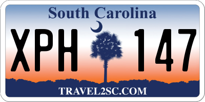 SC license plate XPH147