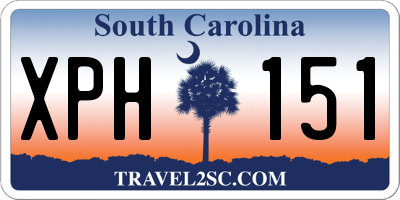 SC license plate XPH151