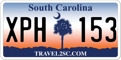 SC license plate XPH153