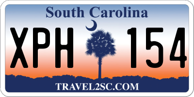 SC license plate XPH154