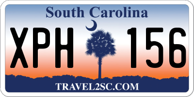 SC license plate XPH156