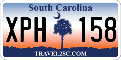SC license plate XPH158