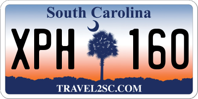 SC license plate XPH160