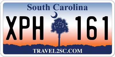 SC license plate XPH161