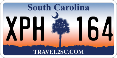SC license plate XPH164