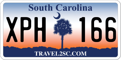 SC license plate XPH166