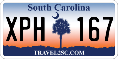 SC license plate XPH167