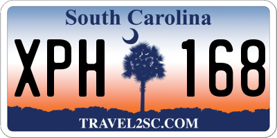 SC license plate XPH168