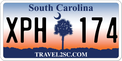 SC license plate XPH174