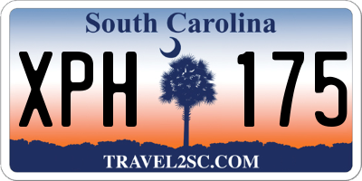 SC license plate XPH175
