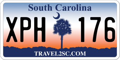 SC license plate XPH176