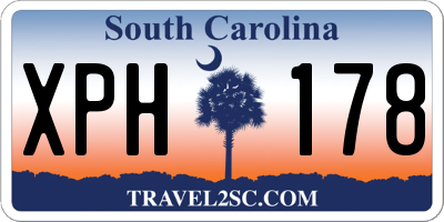 SC license plate XPH178