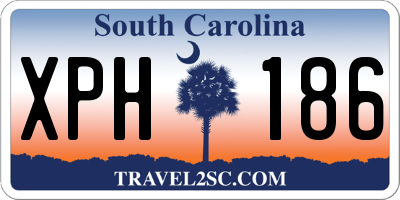 SC license plate XPH186