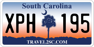 SC license plate XPH195
