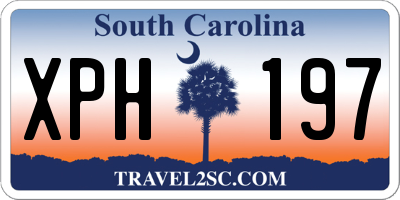 SC license plate XPH197