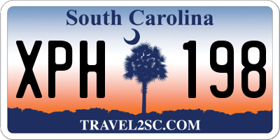 SC license plate XPH198