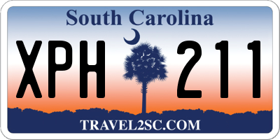 SC license plate XPH211