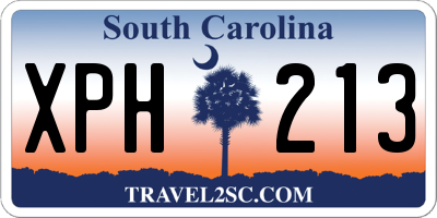 SC license plate XPH213