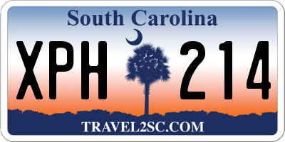 SC license plate XPH214