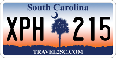 SC license plate XPH215