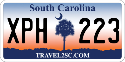 SC license plate XPH223