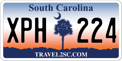 SC license plate XPH224