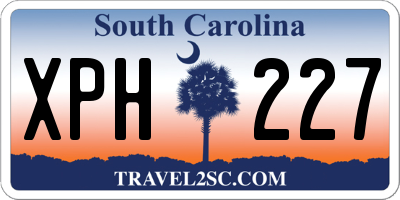 SC license plate XPH227