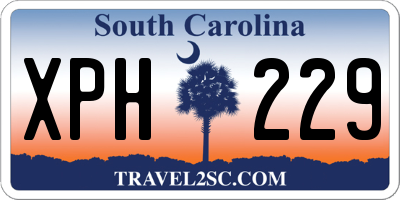 SC license plate XPH229