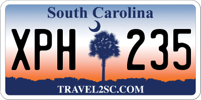 SC license plate XPH235