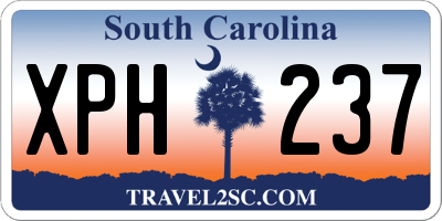 SC license plate XPH237