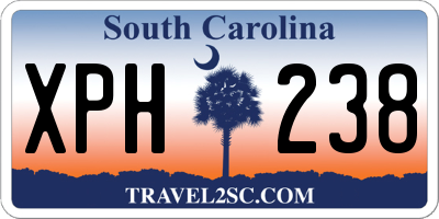 SC license plate XPH238