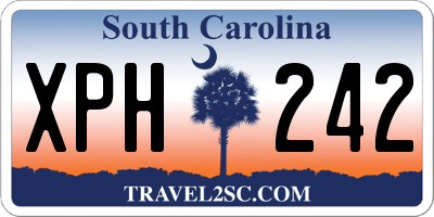 SC license plate XPH242