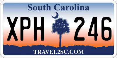 SC license plate XPH246