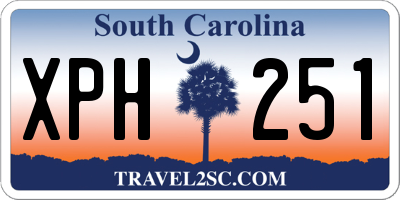 SC license plate XPH251