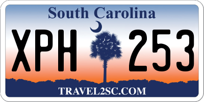 SC license plate XPH253
