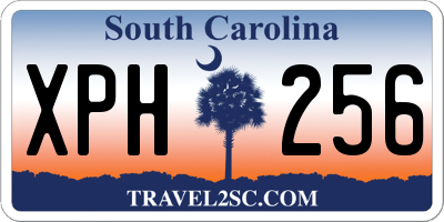 SC license plate XPH256