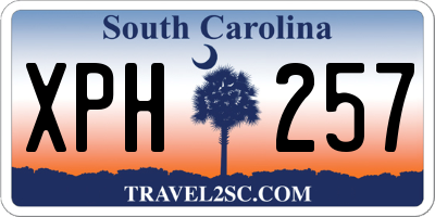 SC license plate XPH257