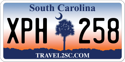 SC license plate XPH258