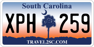 SC license plate XPH259
