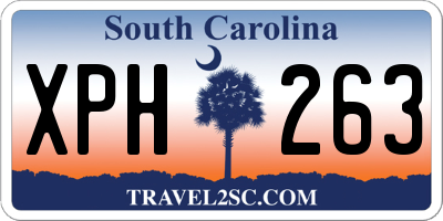 SC license plate XPH263