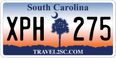 SC license plate XPH275