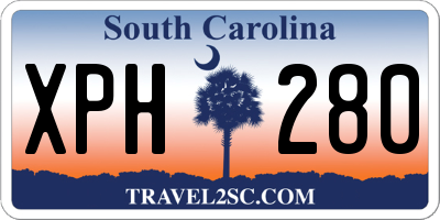 SC license plate XPH280