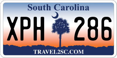 SC license plate XPH286