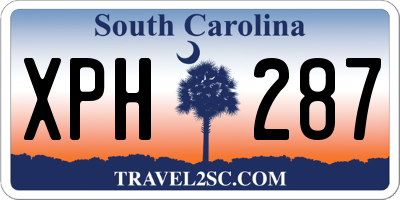SC license plate XPH287