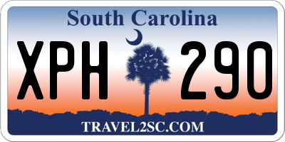 SC license plate XPH290