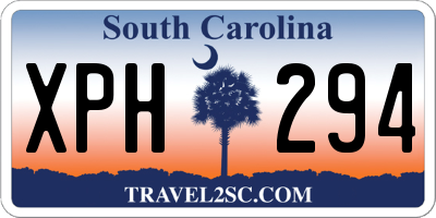 SC license plate XPH294