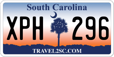 SC license plate XPH296