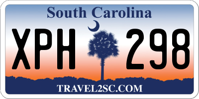 SC license plate XPH298