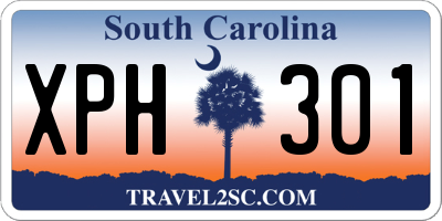 SC license plate XPH301